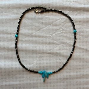 Western turquoise beaded necklace.